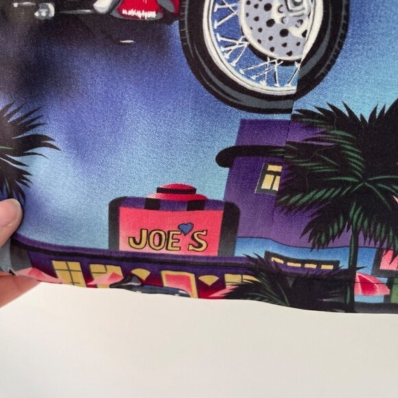 Harley Davidson x Tori Richard Vintage Womens Aloha Shirt Hawaiian Button Front - Picture 10 of 16